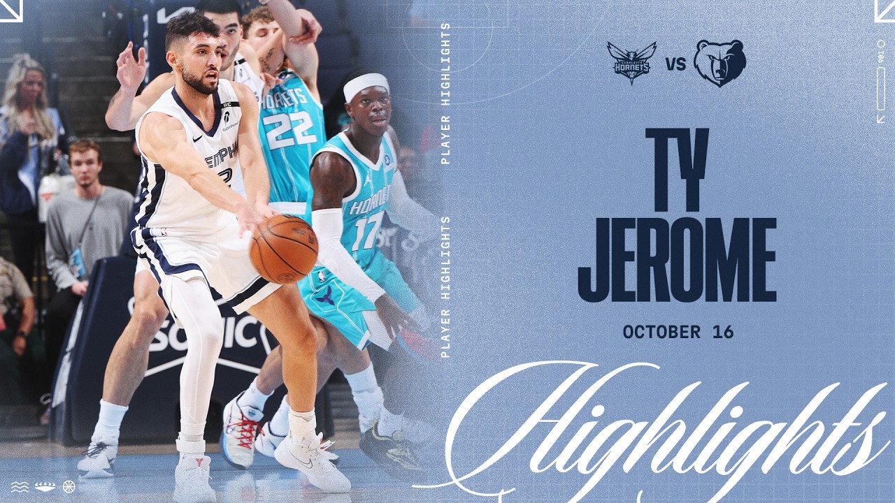 Ty Jerome Highlights vs Charlotte Hornets background