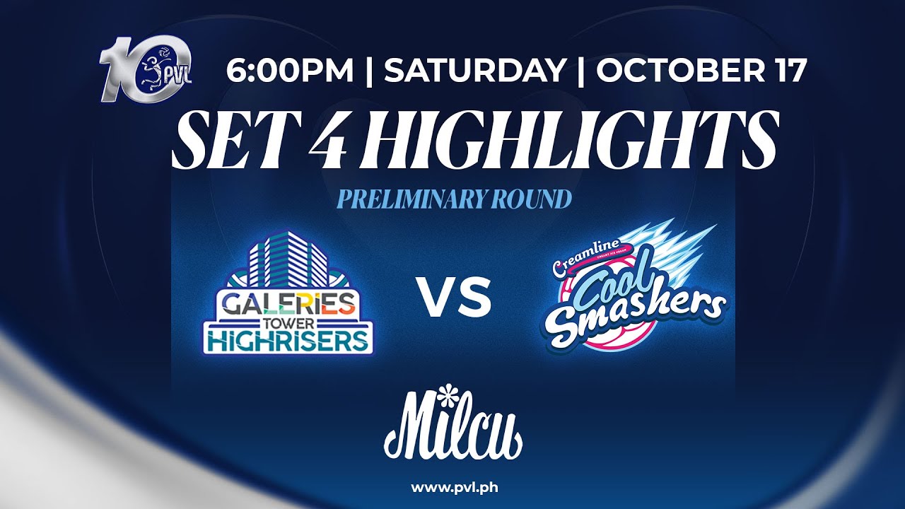 Galeries Tower Highrisers vs. Creamline Cool Smashers - 4th Set Highlights