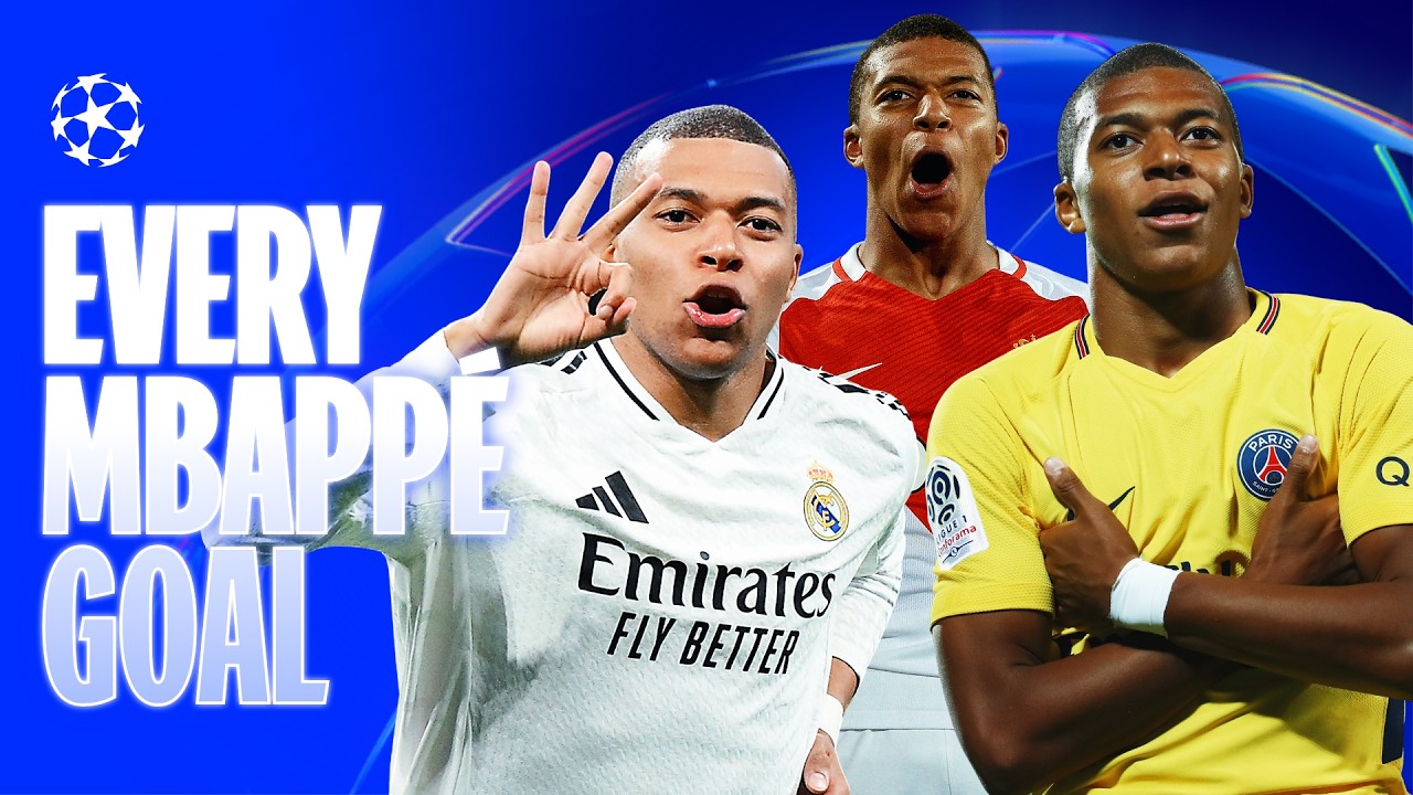 EVERY Kylian Mbappé Champions League Goal! background