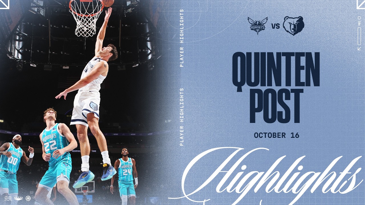Quinten Post Highlights vs. Charlotte Hornets background