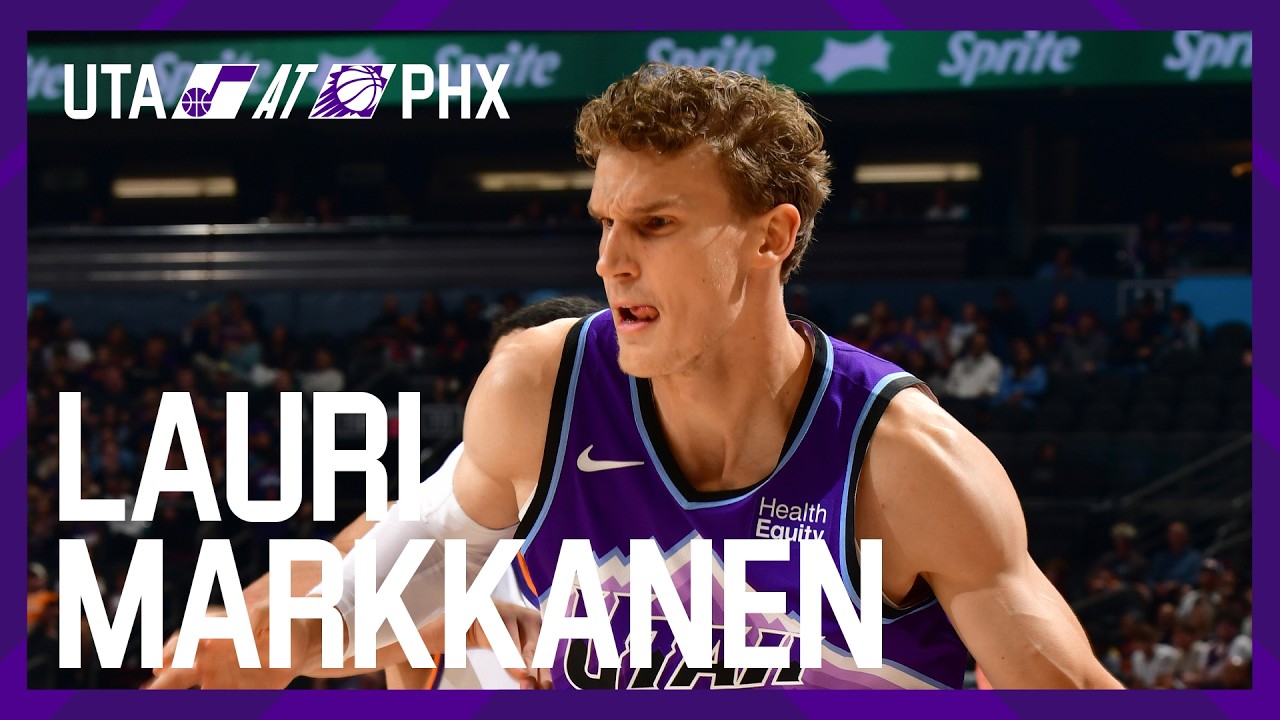 Lauri Markkanen with a 19-point performance in tonight's preseason win against the Suns 👏 background
