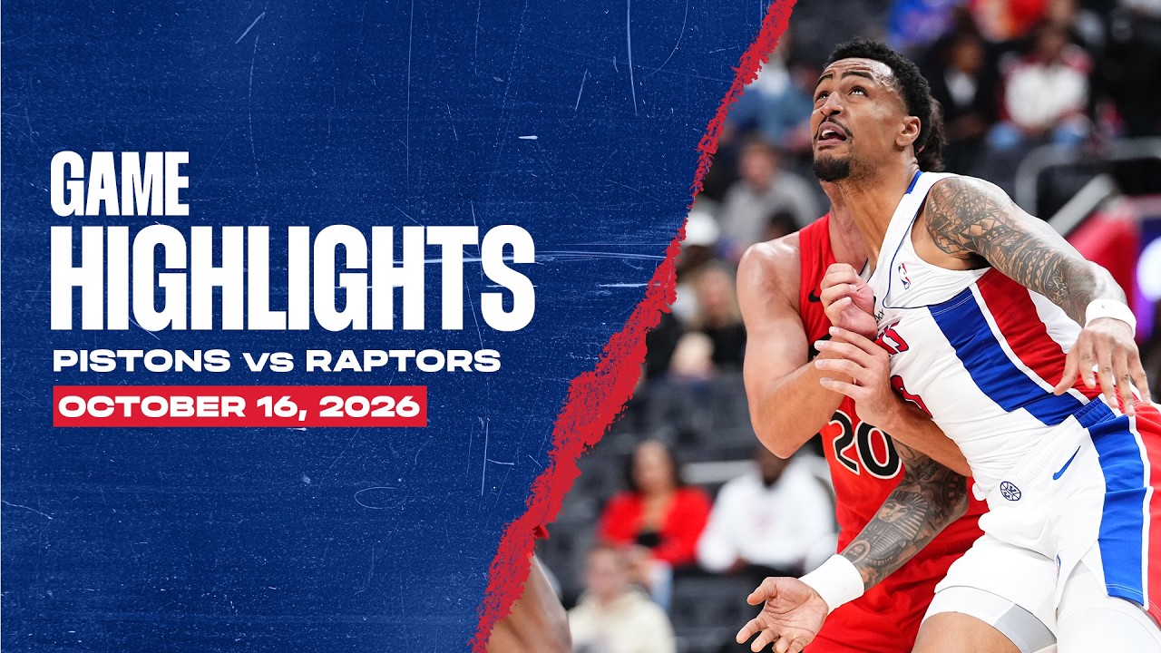 Win at Home | Detroit Pistons vs. Toronto Raptors Highlights | 10.16.26 #NBA background