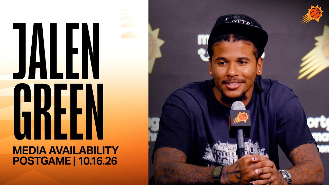 Jalen Green Postgame Media Availability | 10-16-26 background