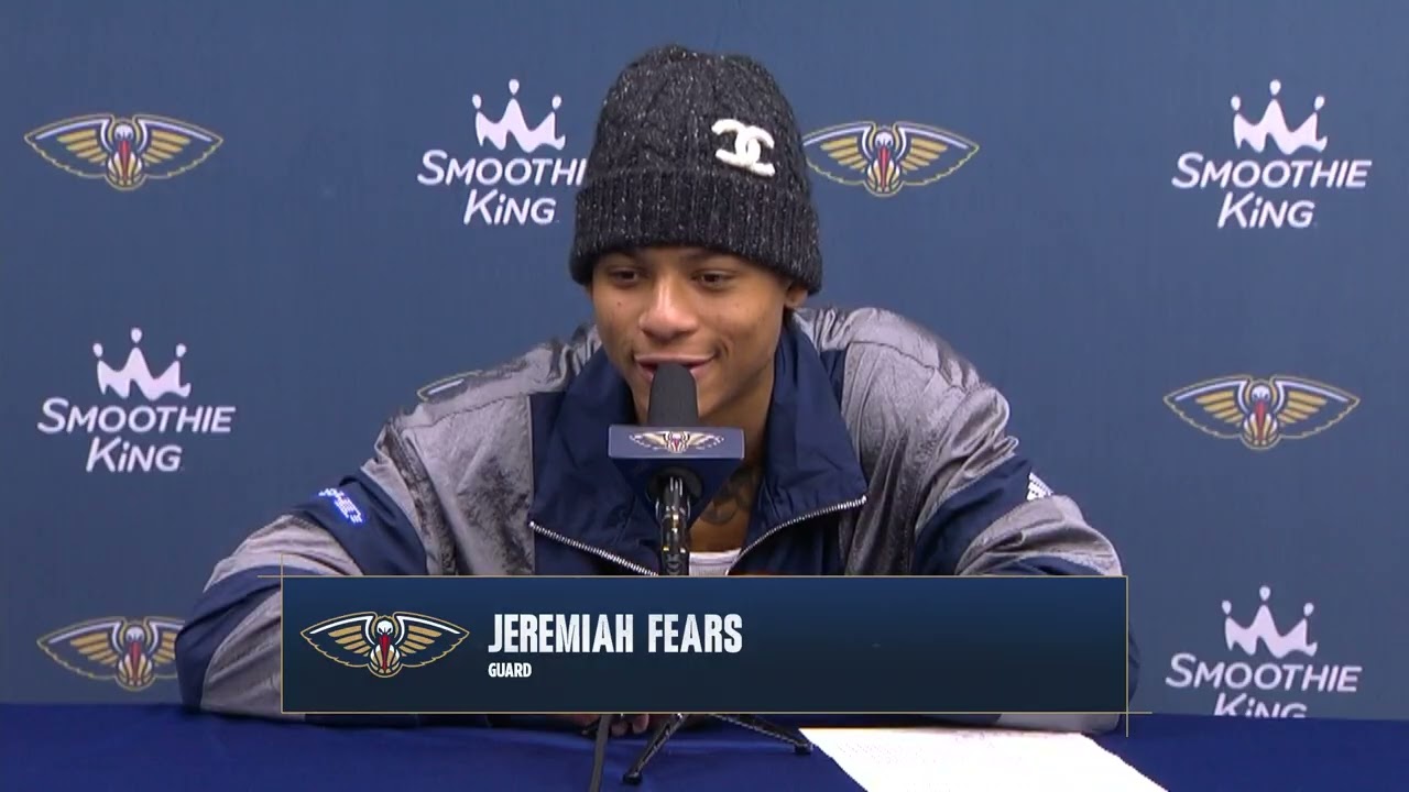 Jeremiah Fears on team's progress | Pelicans vs Wizards Postgame Interview 10/16/26 background