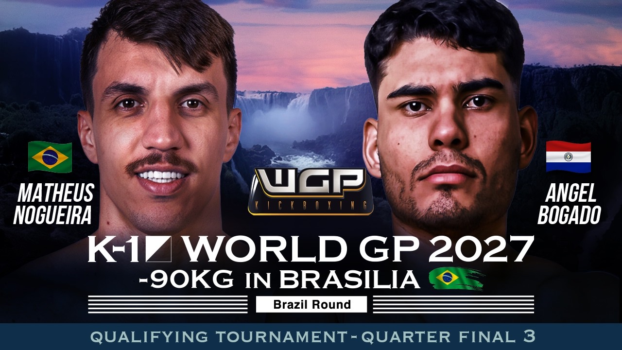Matheus Nogueira vs Angel Bogado | FULL FIGHT | K-1 WORLD GP 2027 -90KG in Brasilia background