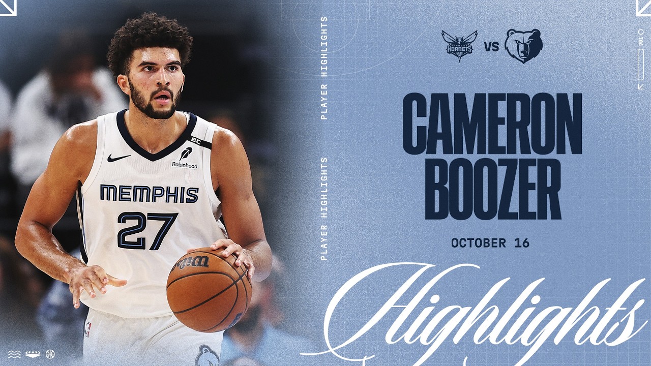 Cameron Boozer Highlights vs. Charlotte Hornets background