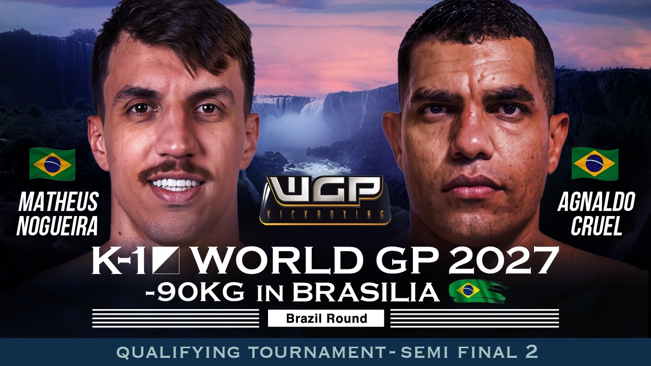 Matheus Nogueira vs Agnaldo Cruel | FULL FIGHT | K-1 WORLD GP 2027 -90KG in Brasilia background