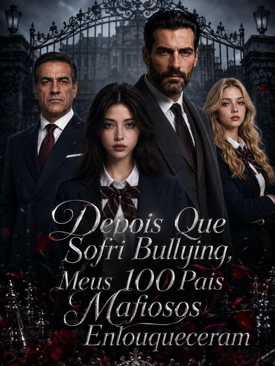 Depois Que Sofri Bullying，Meus 100 Pais Mafiosos Enlouqueceram poster
