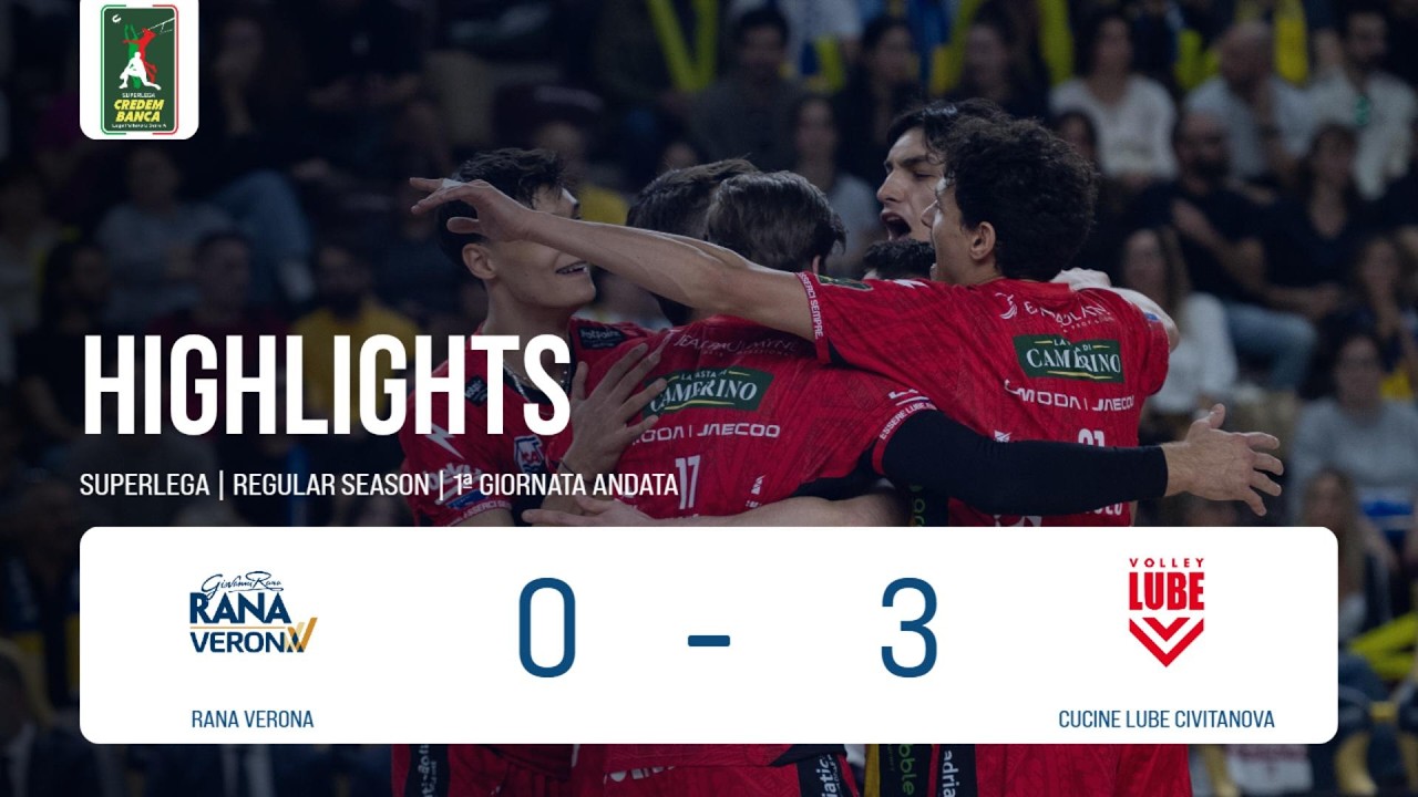 Rana Verona vs. Cucine Lube Civitanova - Superlega Credem Banca VBTV Match Highlights background