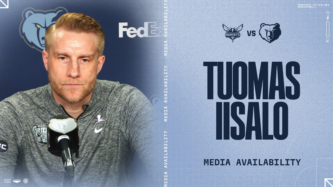 Tuomas Iisalo Press Conference | Grizzlies vs. Hornets background