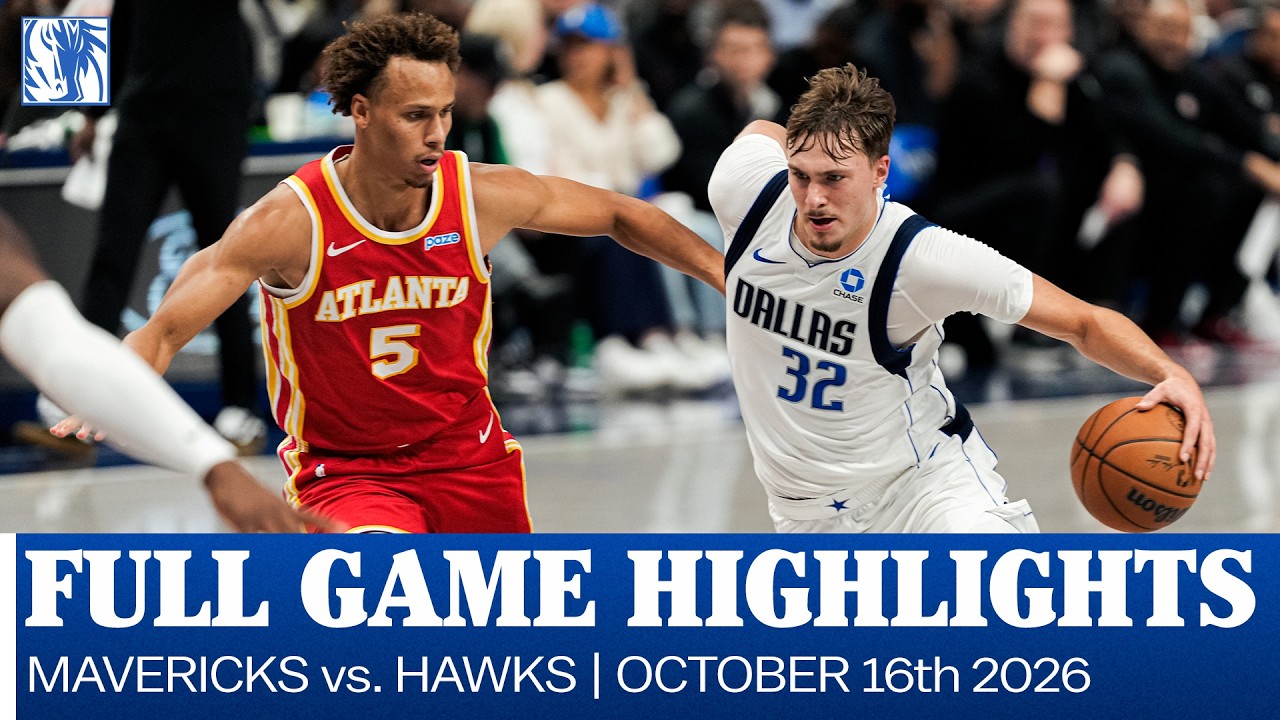 Mavericks Highlights vs. Atlanta Hawks | Preseason | October 16, 2026 background