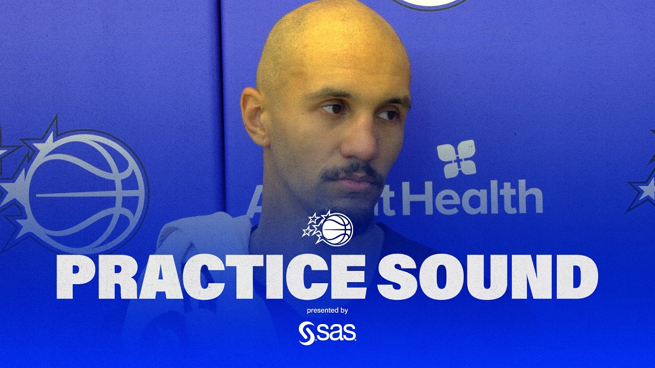 PRACTICE SOUND: COACH SWEENEY, NOAH PENDA & JALEN SUGGS BY SAS background