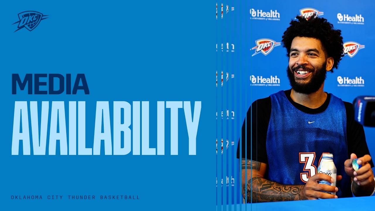 Practice Media Availability with Kenrich Williams | October 17, 2026 | OKC Thunder background