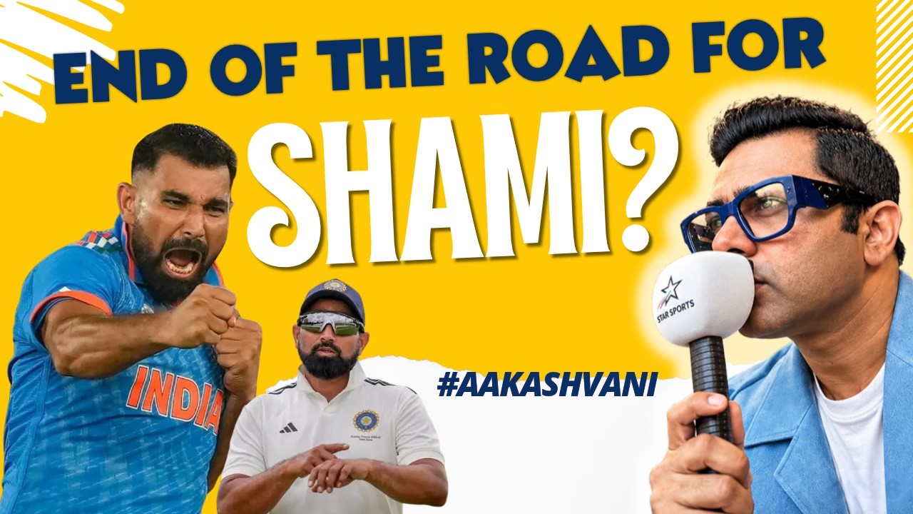 3 SQUADS. 0 SELECTIONS. WHAT'S NEXT FOR MOHAMMED SHAMI? #aakashvani background