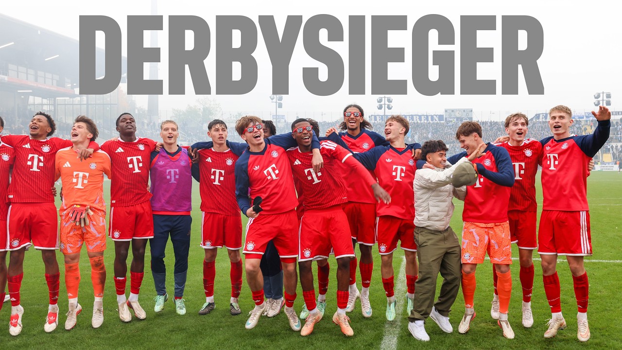 Munich is RED! 🔴 Behind the scenes of the derby win 📽️ 1860 München vs. FC Bayern Amateurs