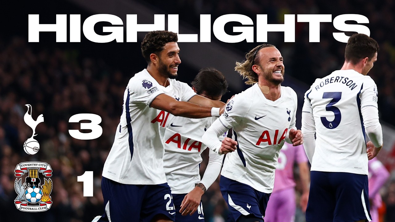 Marmoush's first goal! | Spurs 3-1 Coventry City | Premier League Highlights