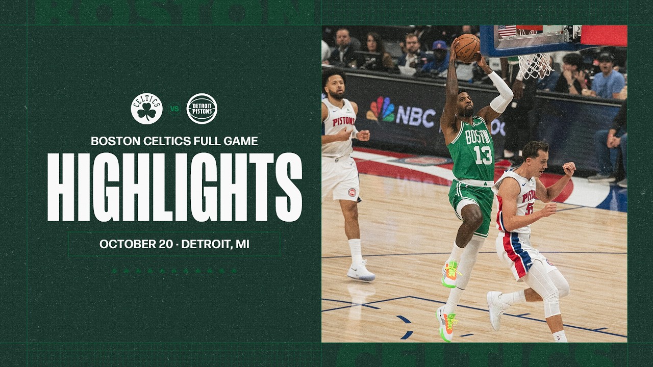 The Boston Celtics fall to the Detroit Pistons 121 - 113 | Extended Highlights
