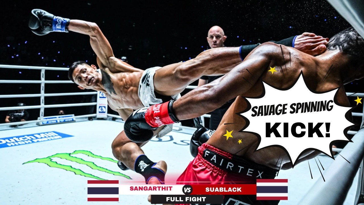 DEVASTATING HEEL KICK TO THE JAW! Suablack Crushes Sangarthit To Take Dominant Decision!