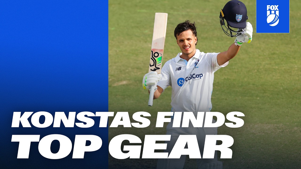 Every Boundary! Sam Konstas Smashes Unbeaten 151* | Sheffield Shield | Fox Cricket