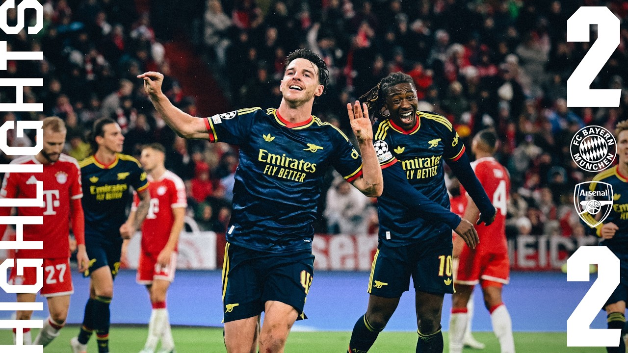 EZE AND RICE GOALS IN CRAZY GAME ЁЯдп | Bayern Munich vs Arsenal (2-2) | Champions League