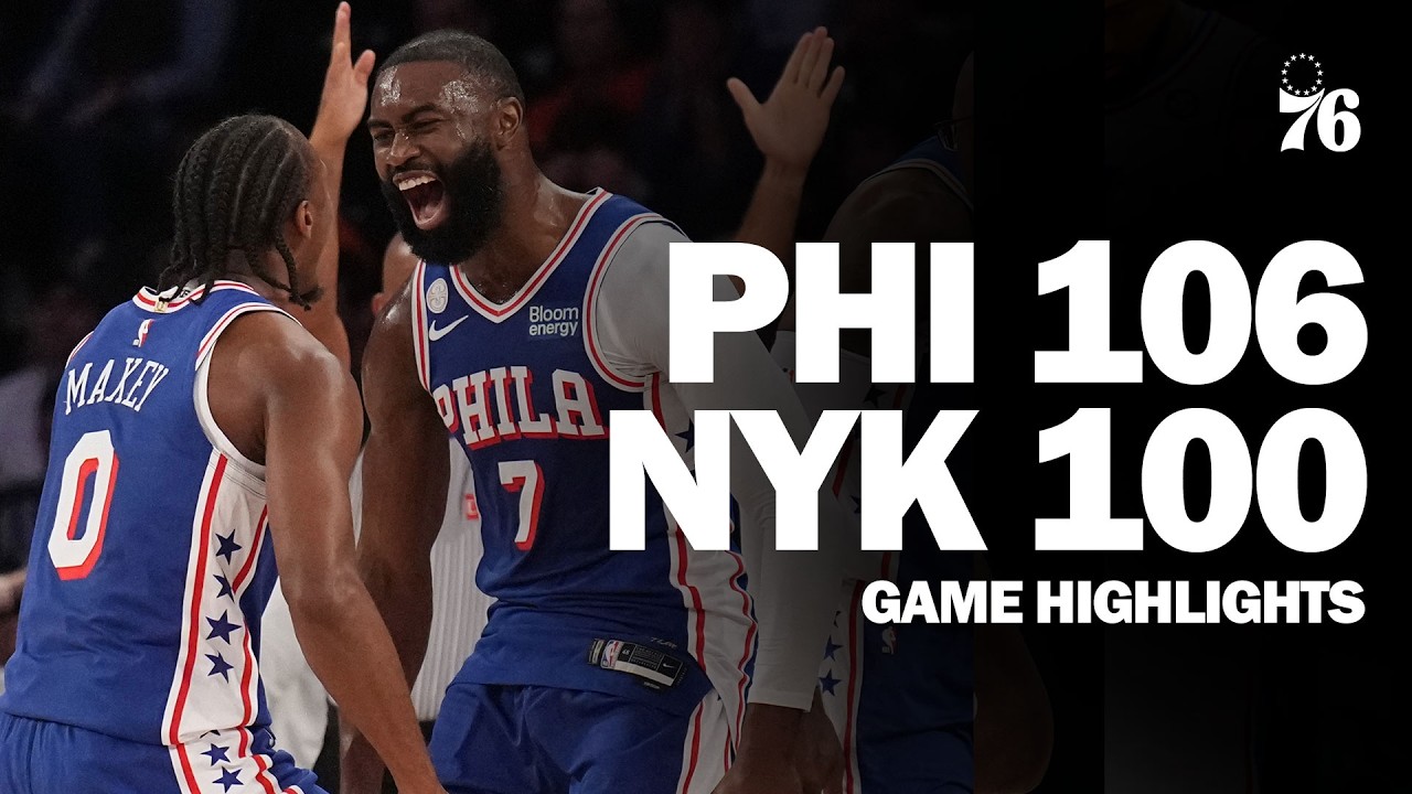 Game Highlights: Sixers Take Down the Knicks in Season Opener