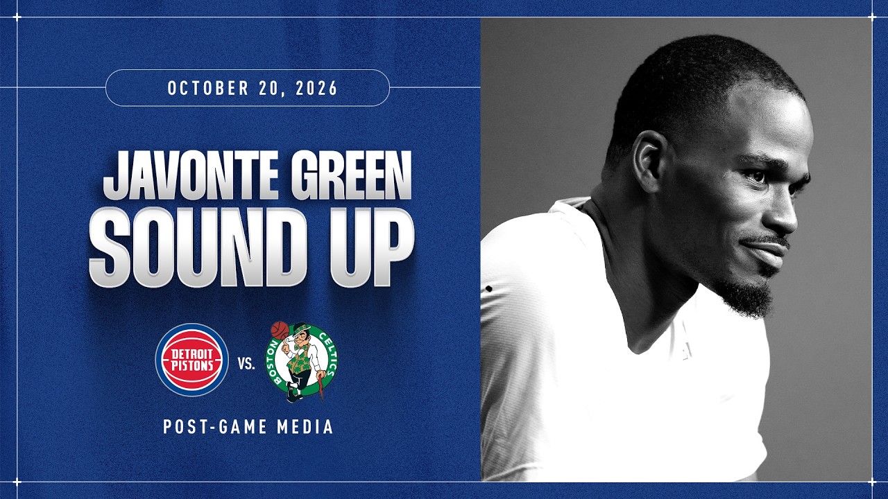 Post Game Press Conference l Javonte Green l Pistons vs Celtics 10.20.26 #NBA