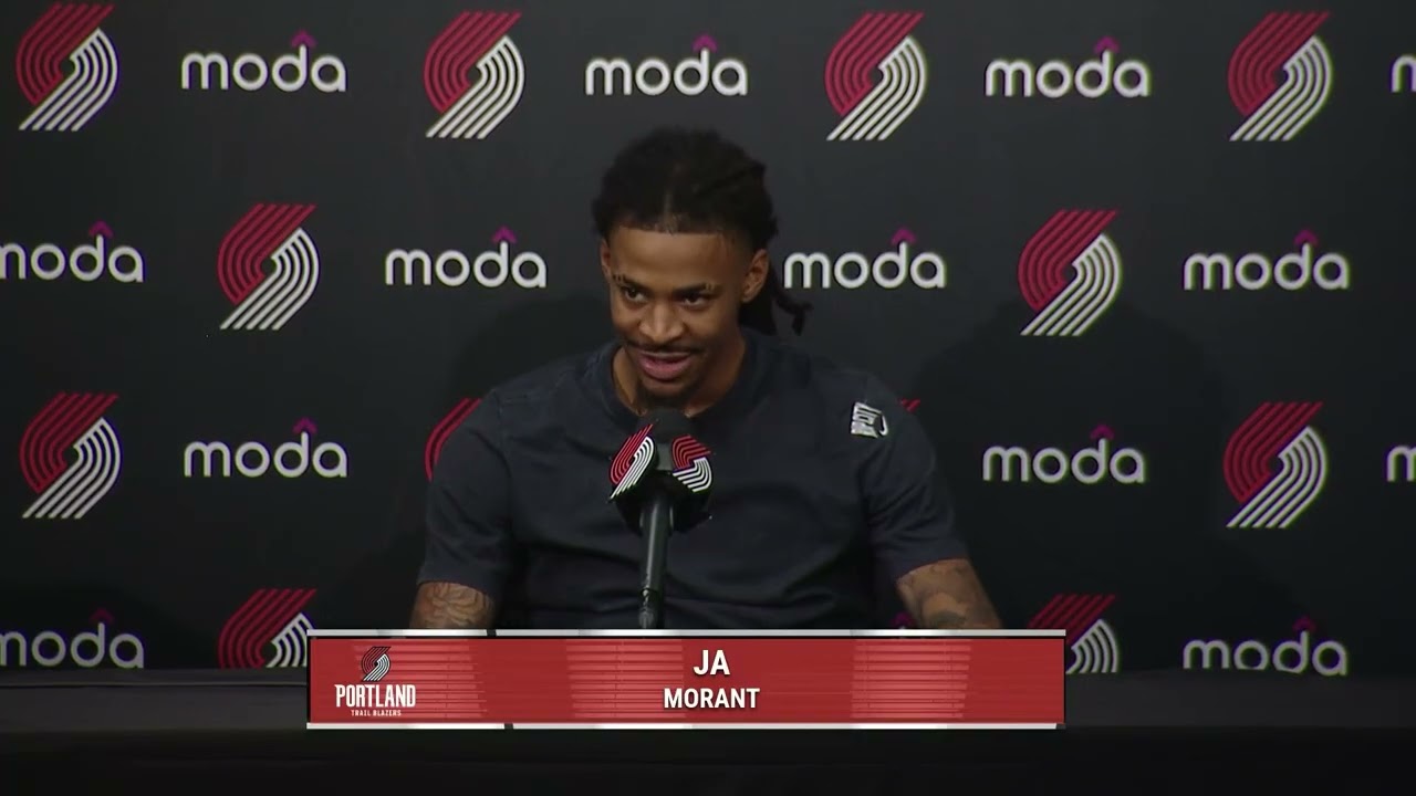 Ja Morant Postgame Interview | Trail Blazers 124, Suns 83 | Oct. 21, 2026