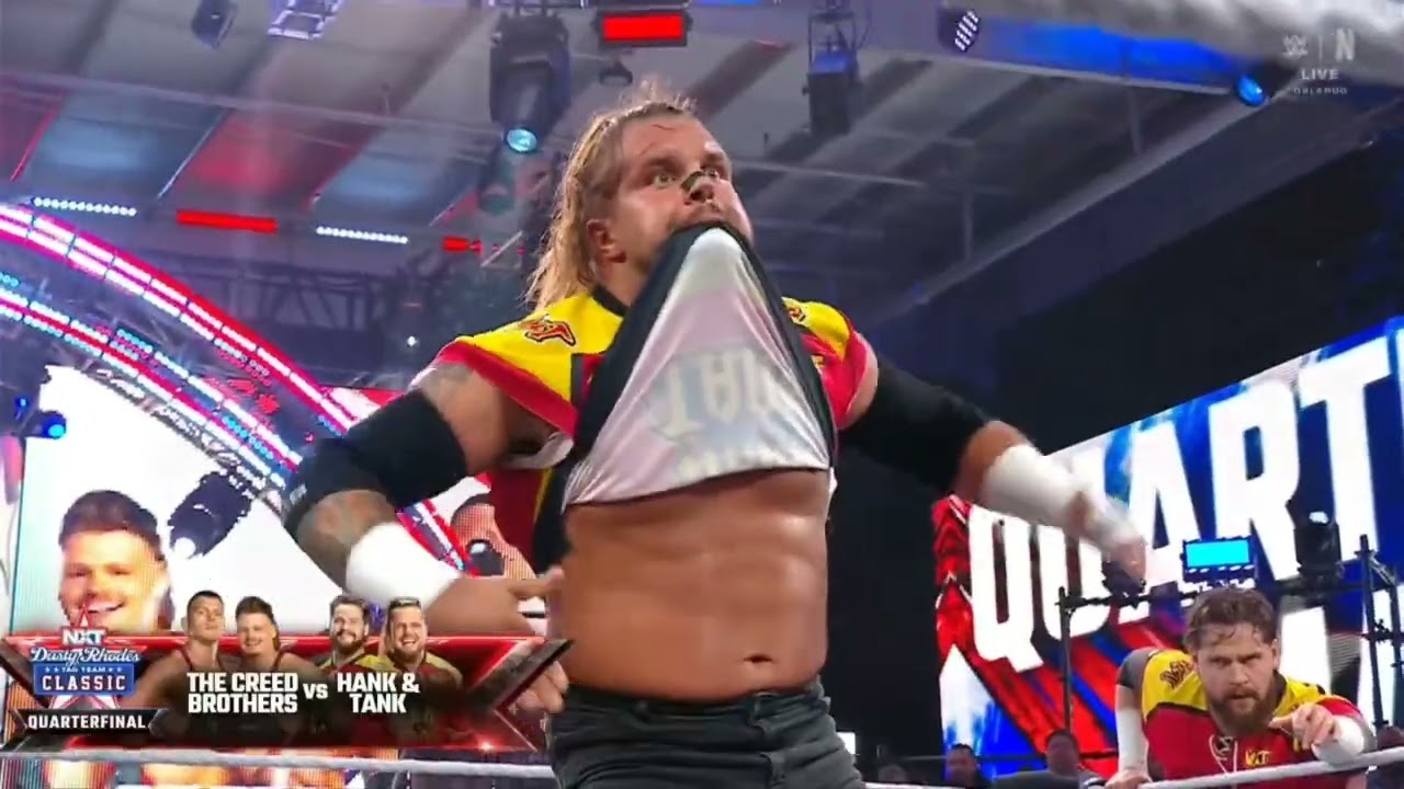 WWE NXT HANK WALKER & TANK LEDGER VS THE CREED BROTHERS 10/20/26