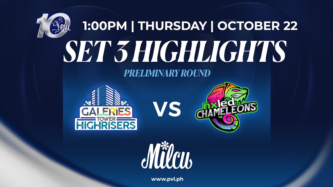 Galeries Tower Highrisers vs. Nxled Chameleons - 3rd Set Highlights