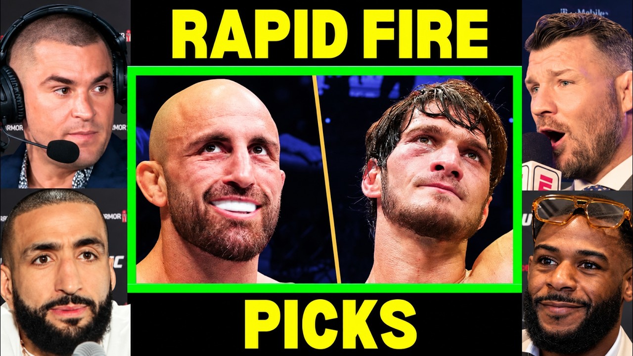 UFC Fighters "Final Predictions" Alex Volkanovski vs Movsar Evloev | UFC 333