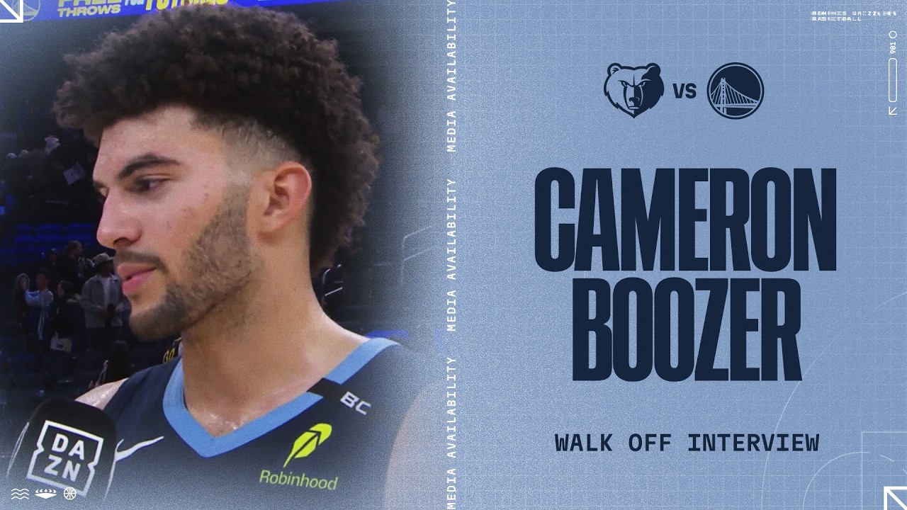 Cameron Boozer Walk-Off Interview | Grizzlies vs. Warriors