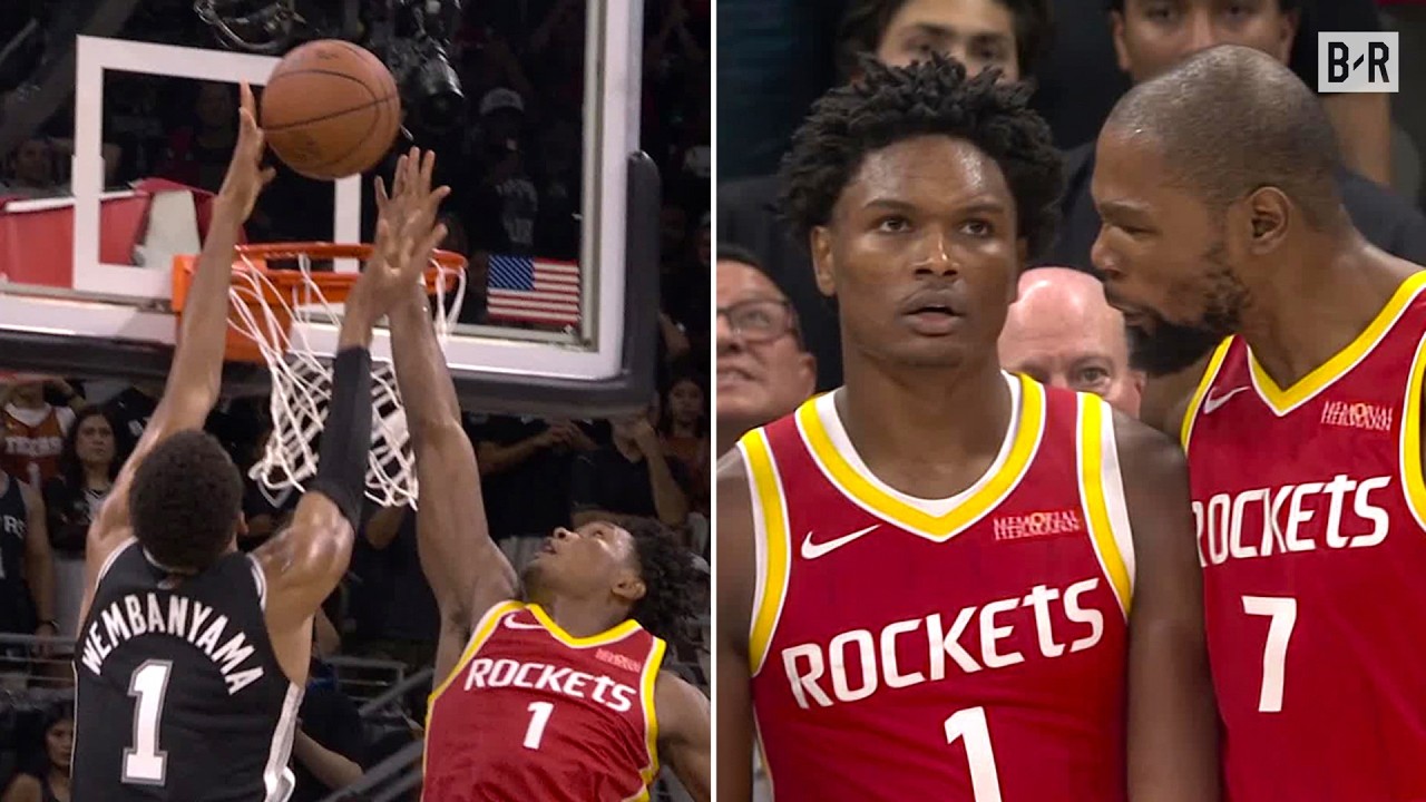 Game-Winning Block ЁЯШ▒ Amen Thompson Rejects Victor Wembanyama