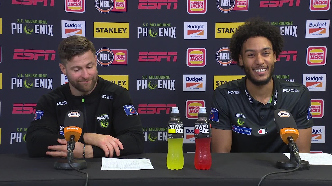 Josh King press conference and D'Shawn Schwartz vs Adelaide 36ers - Round 6, NBL27