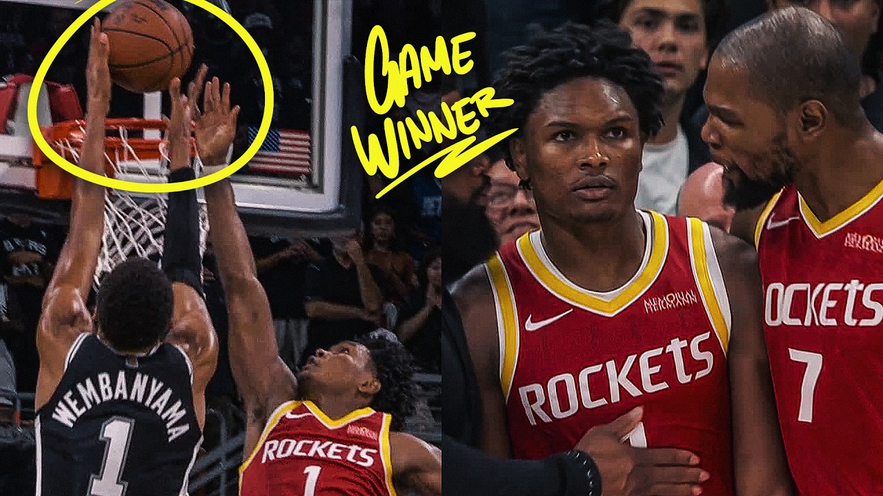 Amen Thompson GAME WINNING Block vs Spurs! 🚨 | October 24, 2026