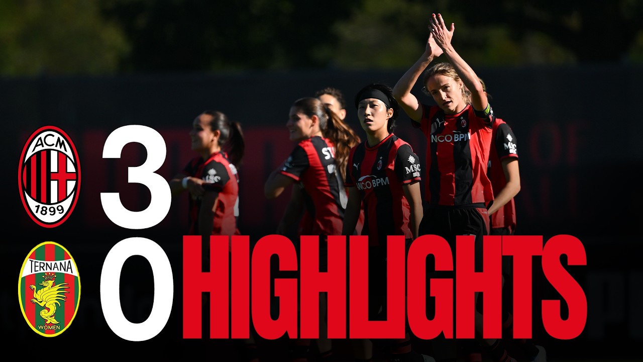 Milan W 3-0 Ternana W | Doppietta di Stokić e chiusura di Soffia | Highlights | Serie A Women