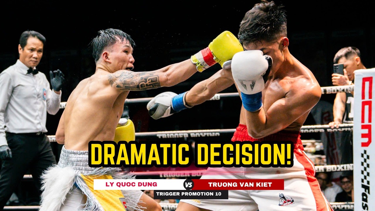 DRAMATIC HEAD CLASH STOPPAGE! Truong Van Kiet vs Ly Quoc Dung In Front Of BoxRec Founder!