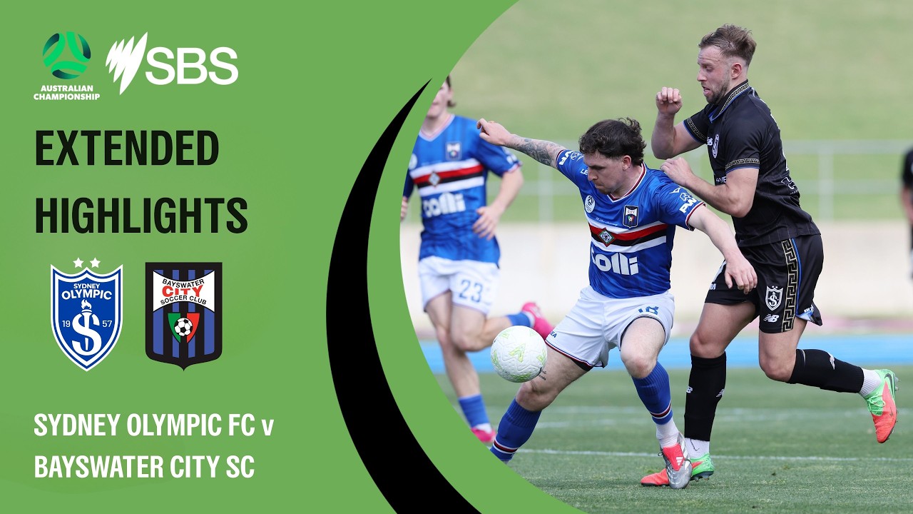 Sydney Olympic v Bayswater City | Australian Championship 2026 Group C | Extended Highlights
