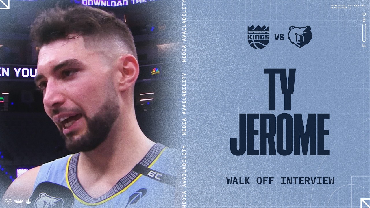 Ty Jerome Walk-Off Interview | Grizzlies vs. Kings