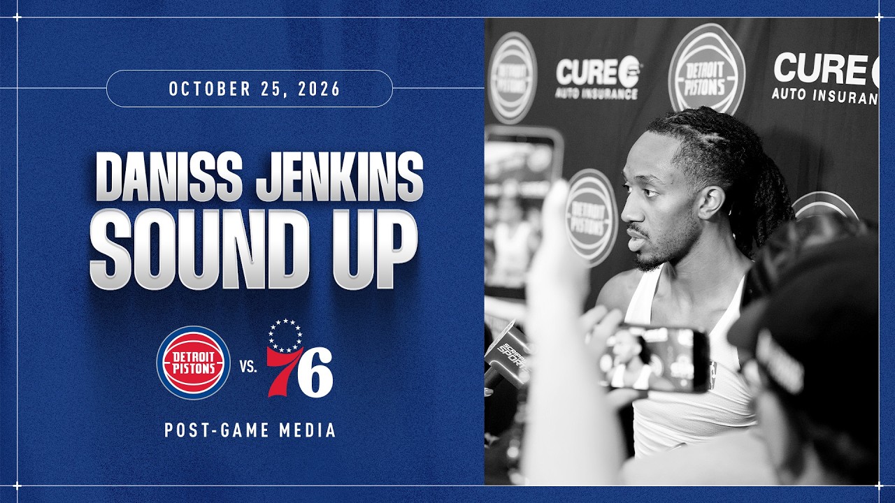 Post Game Press Conference l Daniss Jenkins l Pistons vs 76ers 10.25.26 #NBA