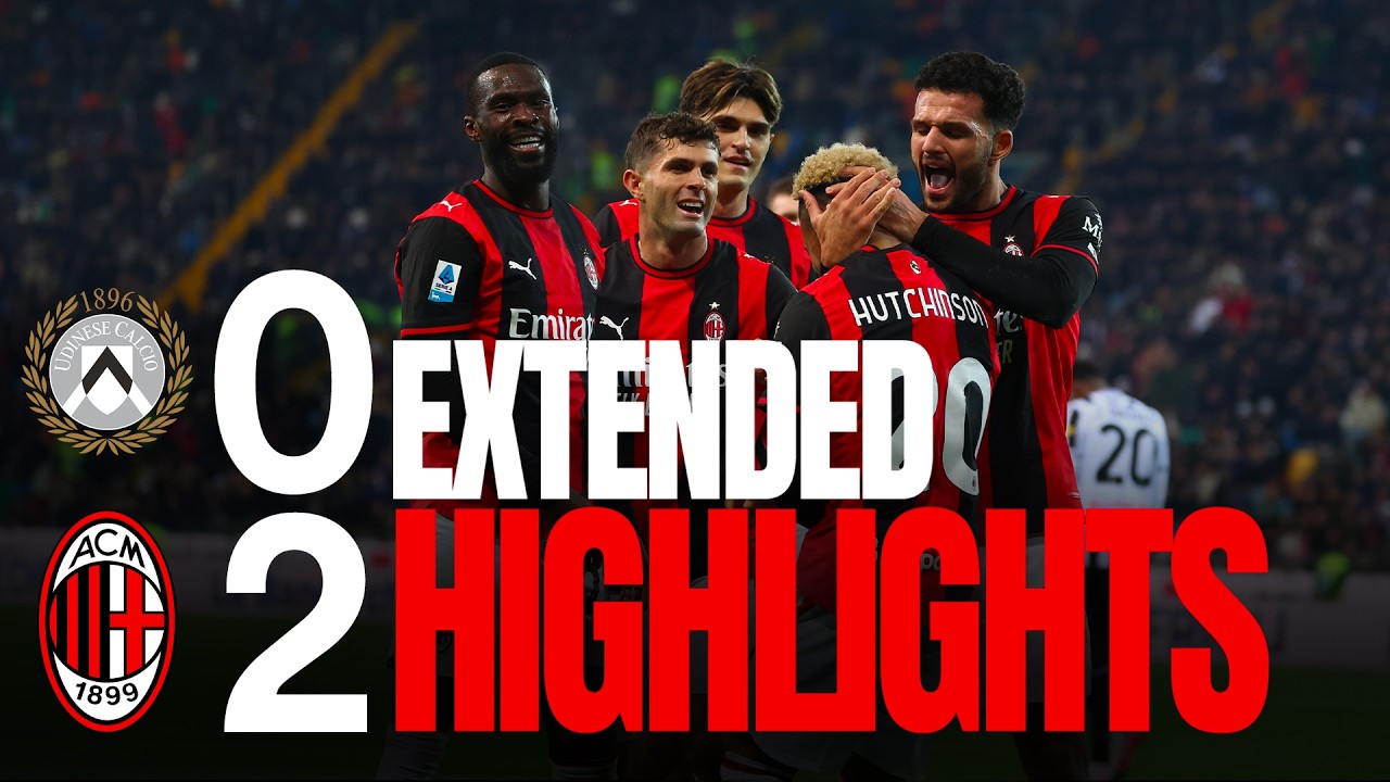 Udinese 0-2 Milan | Extended Highlights 2026/27 | Pulisic segna, primo gol di Hutchinson!