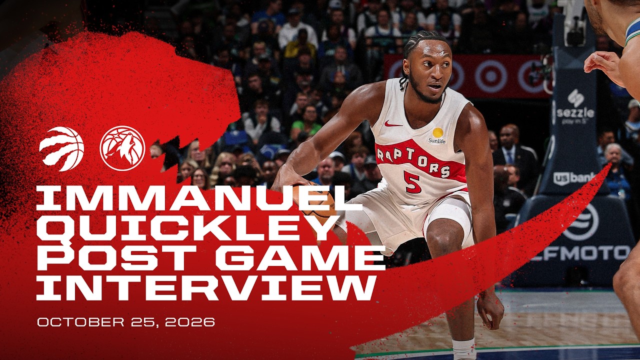 Immanuel Quickley | Post Game at Timberwolves | October 25, 2026