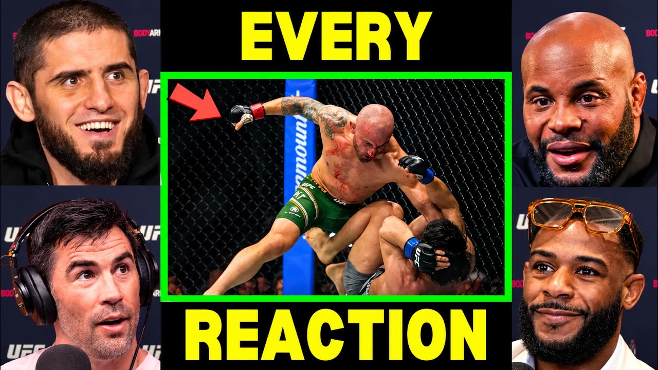 UFC Fighters REACT to Alexander Volkanovski BEATING Movsar Evloev | UFC 333