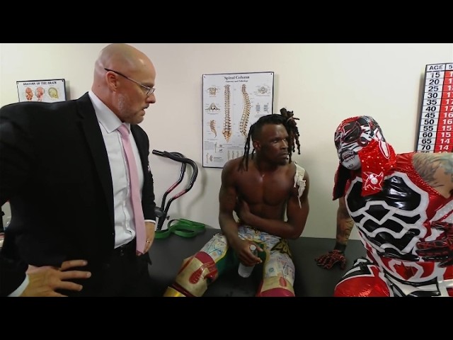Adam pearce Je'von Evans & Penta backstage segment _WWE Raw 25 October 2026
