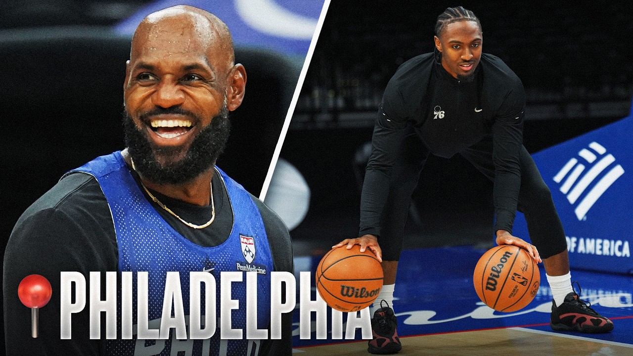 LeBron & Tyrese Maxey Take Us Inside 76ers Practice ЁЯСА