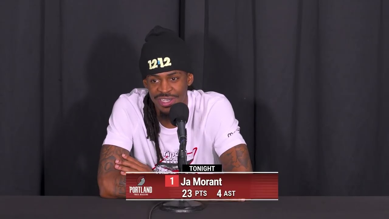 Ja Morant Postgame Interview | Portland Trail Blazers 136, LA Lakers 129 | Oct. 27, 2026