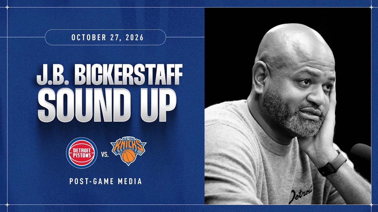 Post Game Press Conference l J.B. Bickerstaff l Pistons at Knicks 10.27.26 #NBA