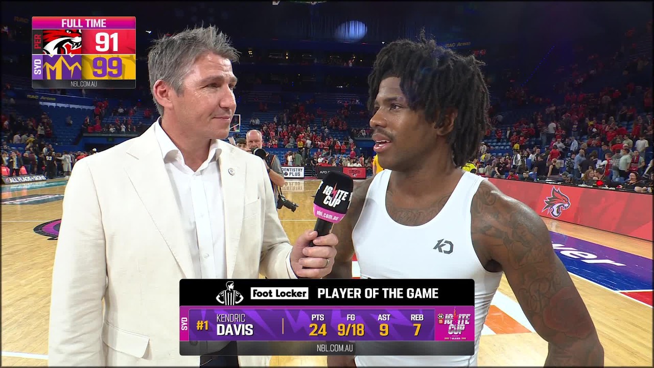 Kendric Davis post-game interview vs Perth Wildcats - Round 7, NBL27