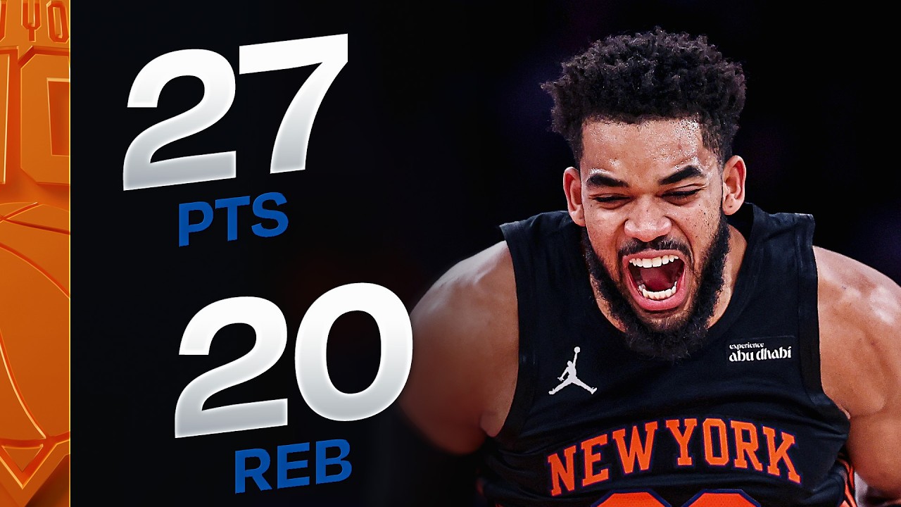 Karl-Anthony Towns was DOMINANT on the Boards vs Pistons | October 27, 2026
