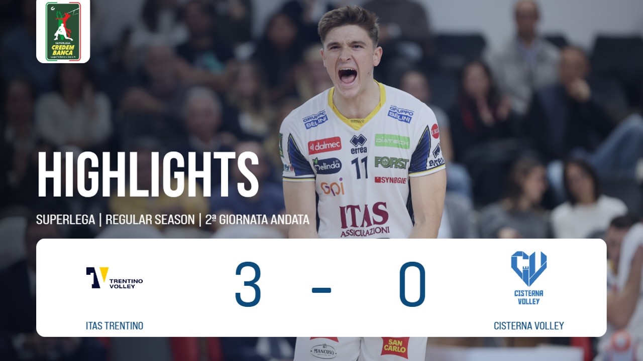 Itas Trentino vs. Cisterna Volley SuperLega Match Highlights