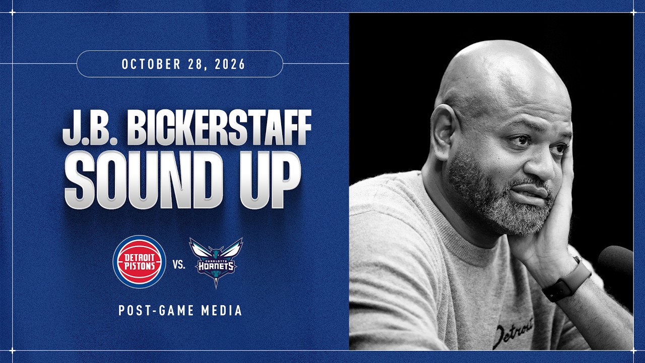 Post Game Press Conference l J.B. Bickerstaff l Pistons vs Hornets 10.28.26 #NBA